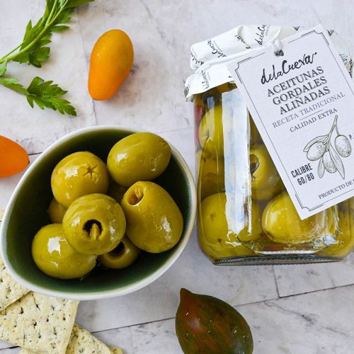 Aceitunas Gordales Aliñadas,De la Cueva
