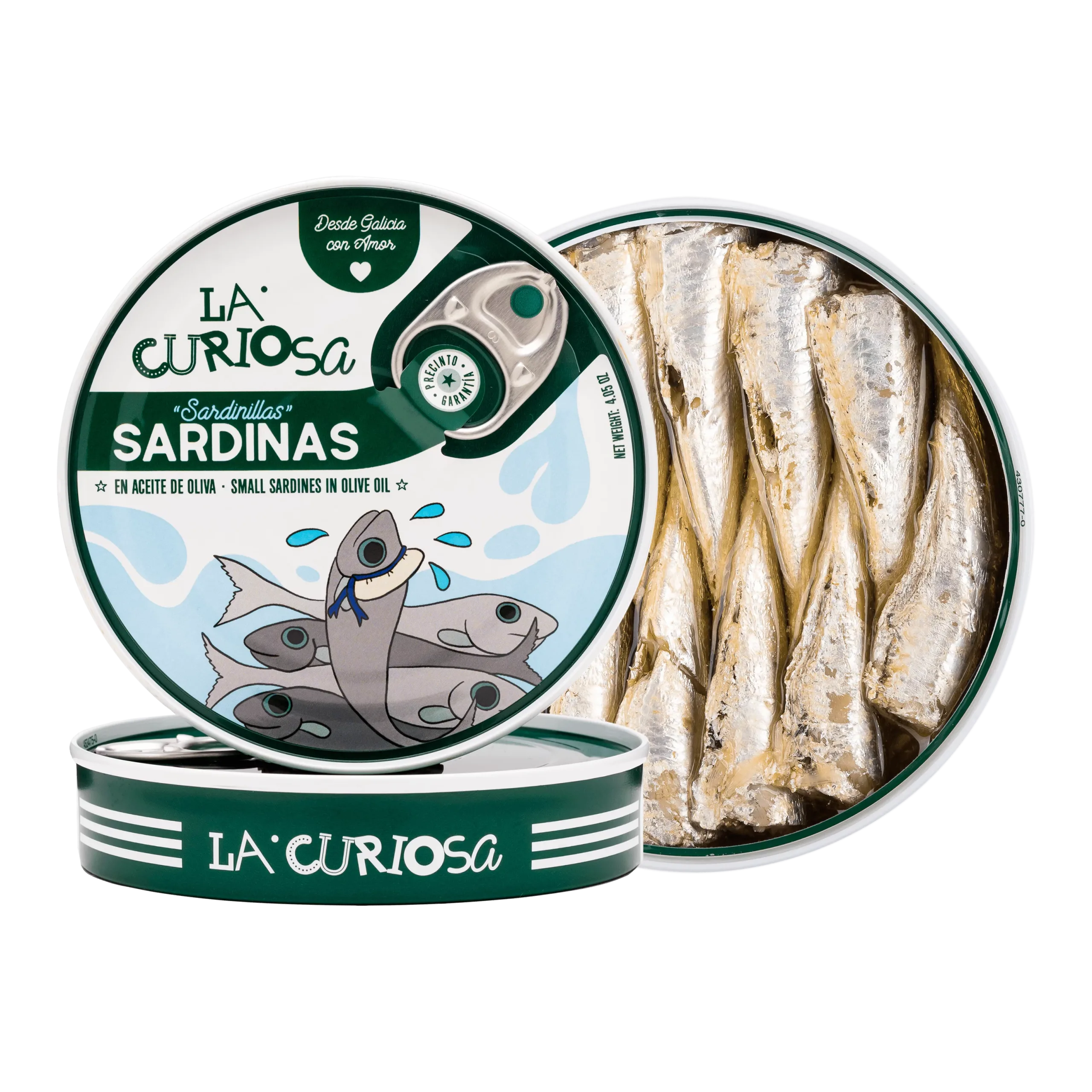 Sardinilla 10/14 unidades en aceite de oliva, La Curiosa