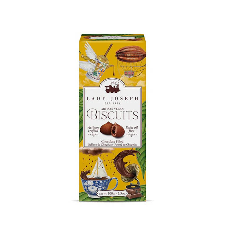 Galletas artesanas veganas rellenas de chocolate, Lady Joseph (7 unidades) Galletas artesanas veganas rellenas de chocolate, Lady Joseph