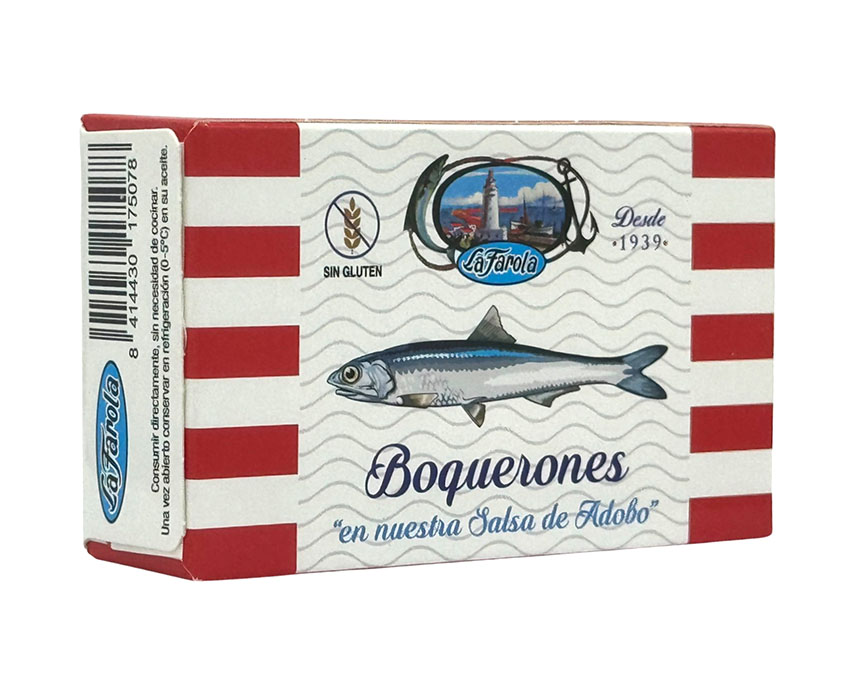 Boquerones en salsa de adobo, La Farola, Conservera de Tarifa Boquerones en salsa de adobo, La Farola, Conservera de Tarifa