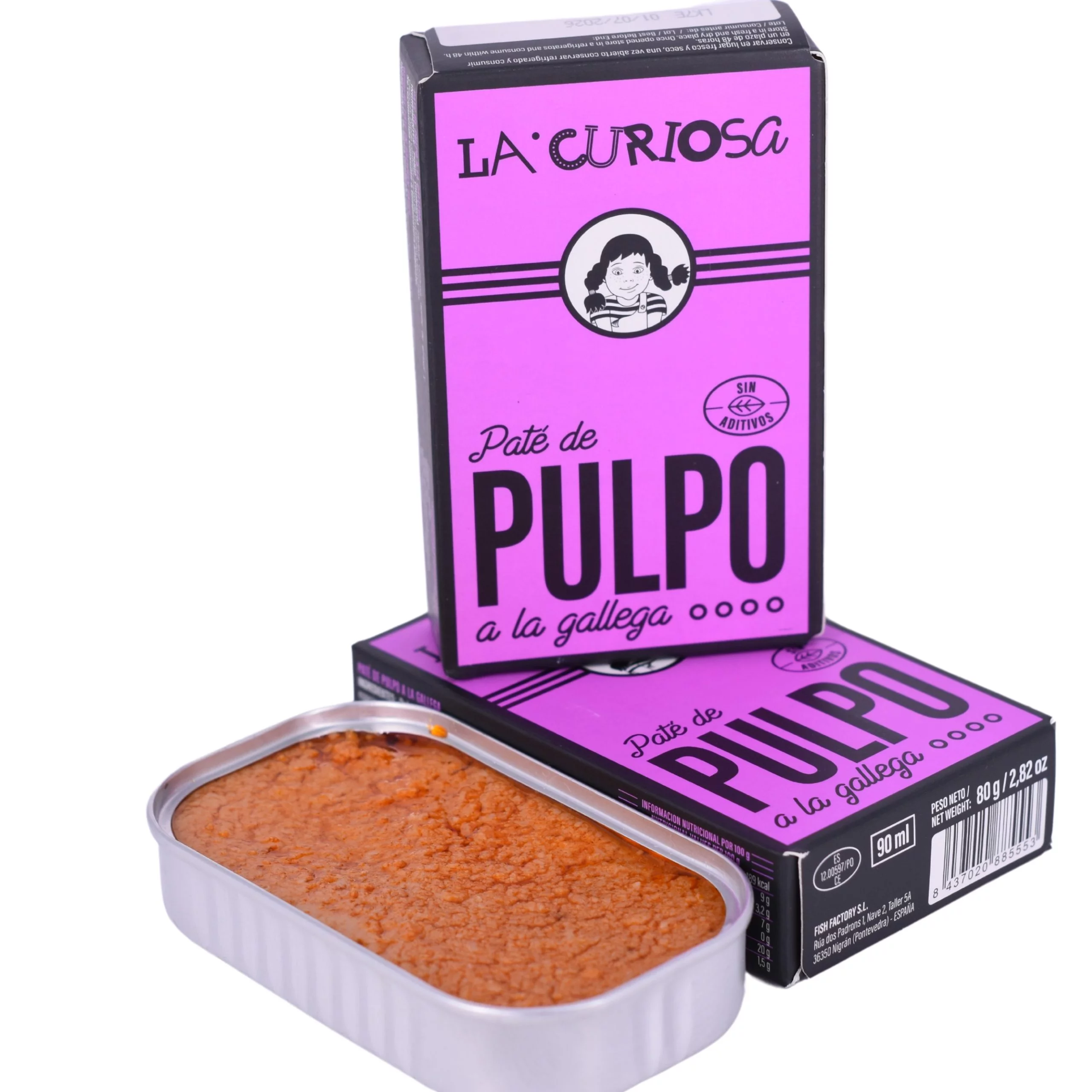 Paté de pulpo a la gallega, La Curiosa Paté de pulpo a la gallega, La Curiosa - Imagen 2